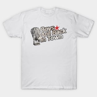 Boys Are Back in Town - Vintage Karaoke song T-Shirt